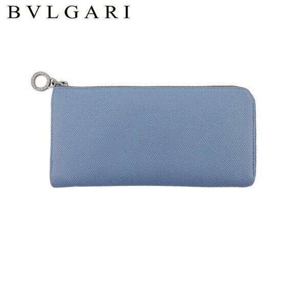 BVLGARI L-shaped zipper wallet Authentic Used - Picture 2 of 9
